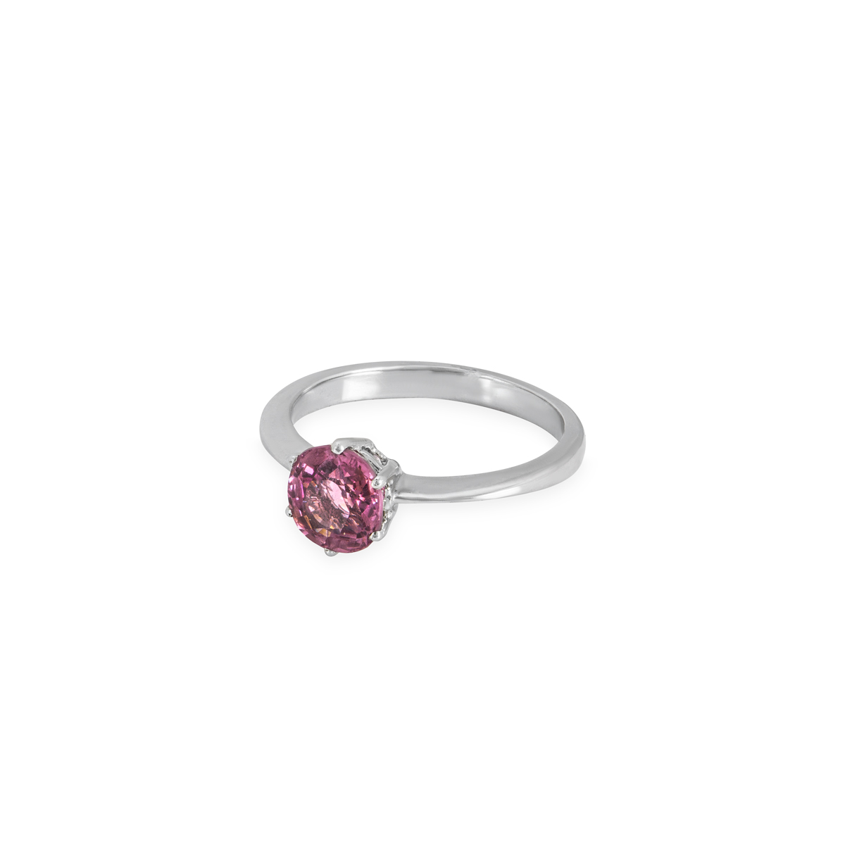 White Gold Pink Spinel Ring 1.20ct